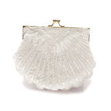 Victoria White Beaded Handbag